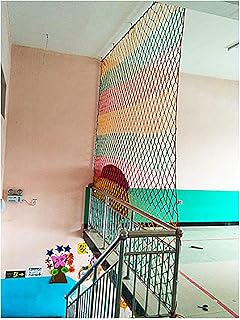Rope Net Safety Barrier Nylon Net 1*3M Safety Net For Safety Protection Multi-size Multi-color Rope Net 6mm*12cm Ceiling Decoration Climbing Amusement Equipment Decoration Net Ba(Size:4*8m（13*26ft）)