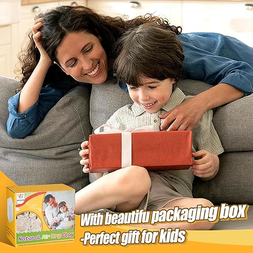 Miniatura 7 de Arcilla natural seca al aire - Arcilla de cerámica autoendurecible para principiantes, adultos avanzados, esculpiendo, regalos de vacaciones para