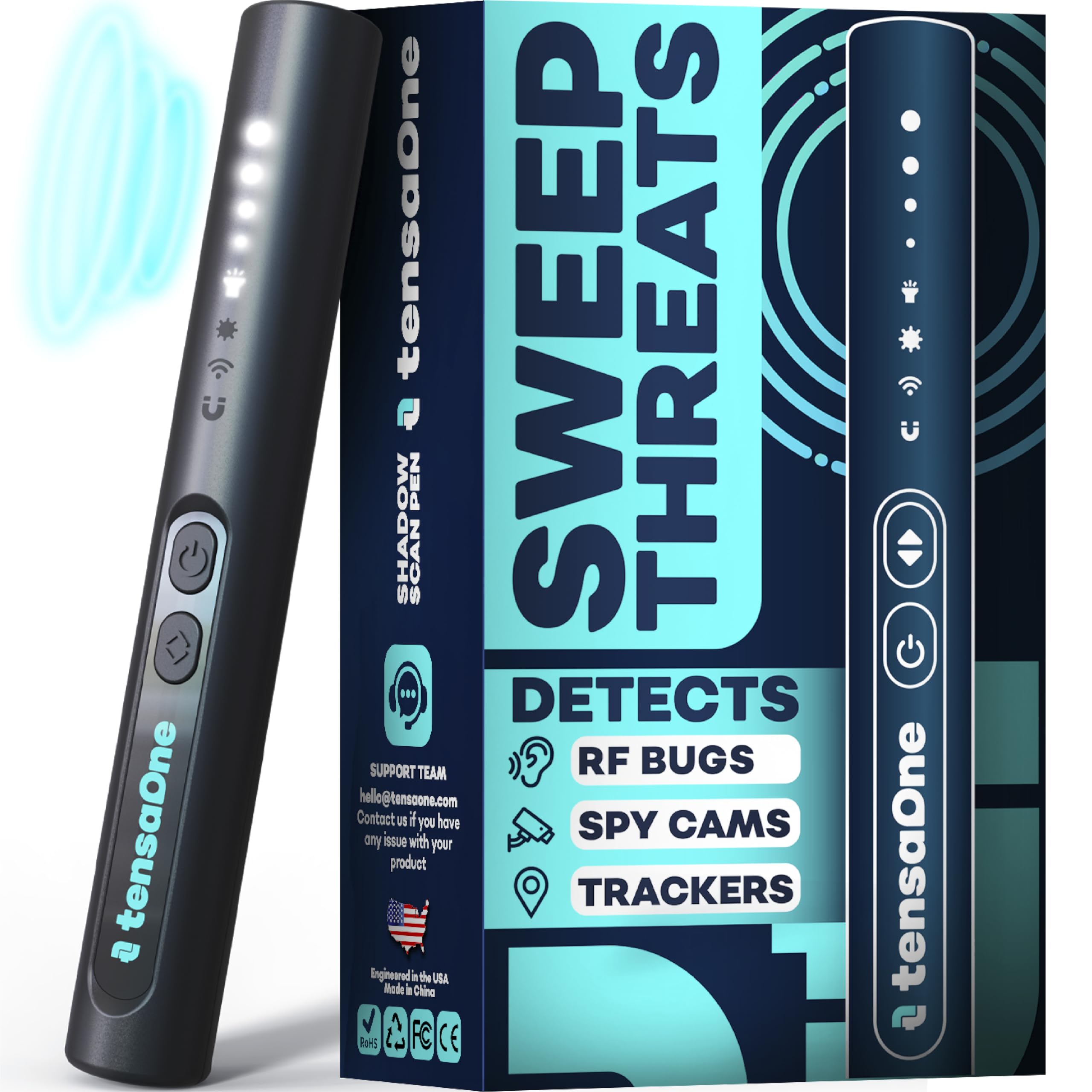 Hidden Camera Detectors Mini Security Device for Audio Video Wireless Threats Hotel Safety Home Privacy and GPS Tracker