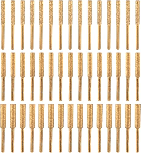 45pcs Diamond Chainsaw Sharpener Bits, 3 Size High Hardness Diamond Chain Electr