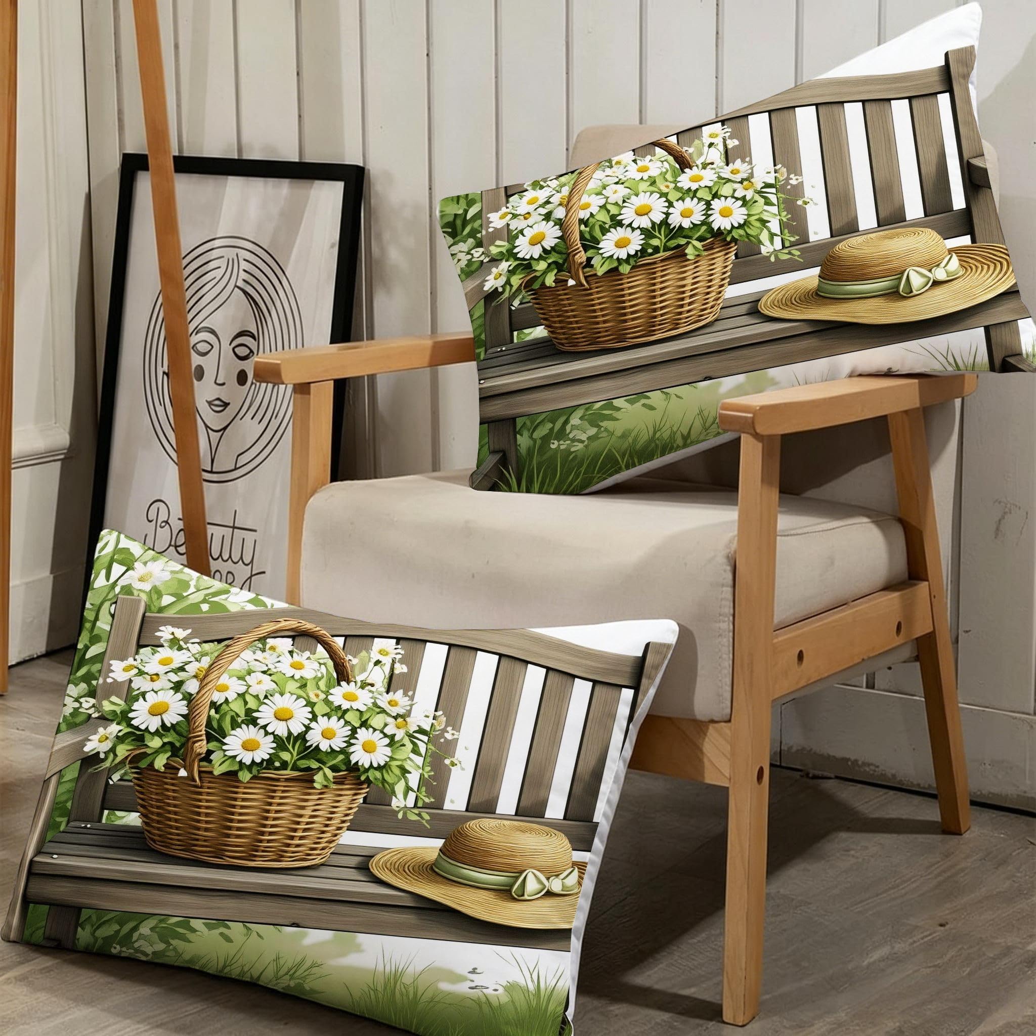 Copripiumino Matrimoniale Cesto Di Fiori Marrone 260x240, ZQ7992 | Traspiranti Durevoli Microfibra, per Tutta la Famiglia, Matrimoniale, per Tutte le Stagioni, con 2 Federe 50x80 cm