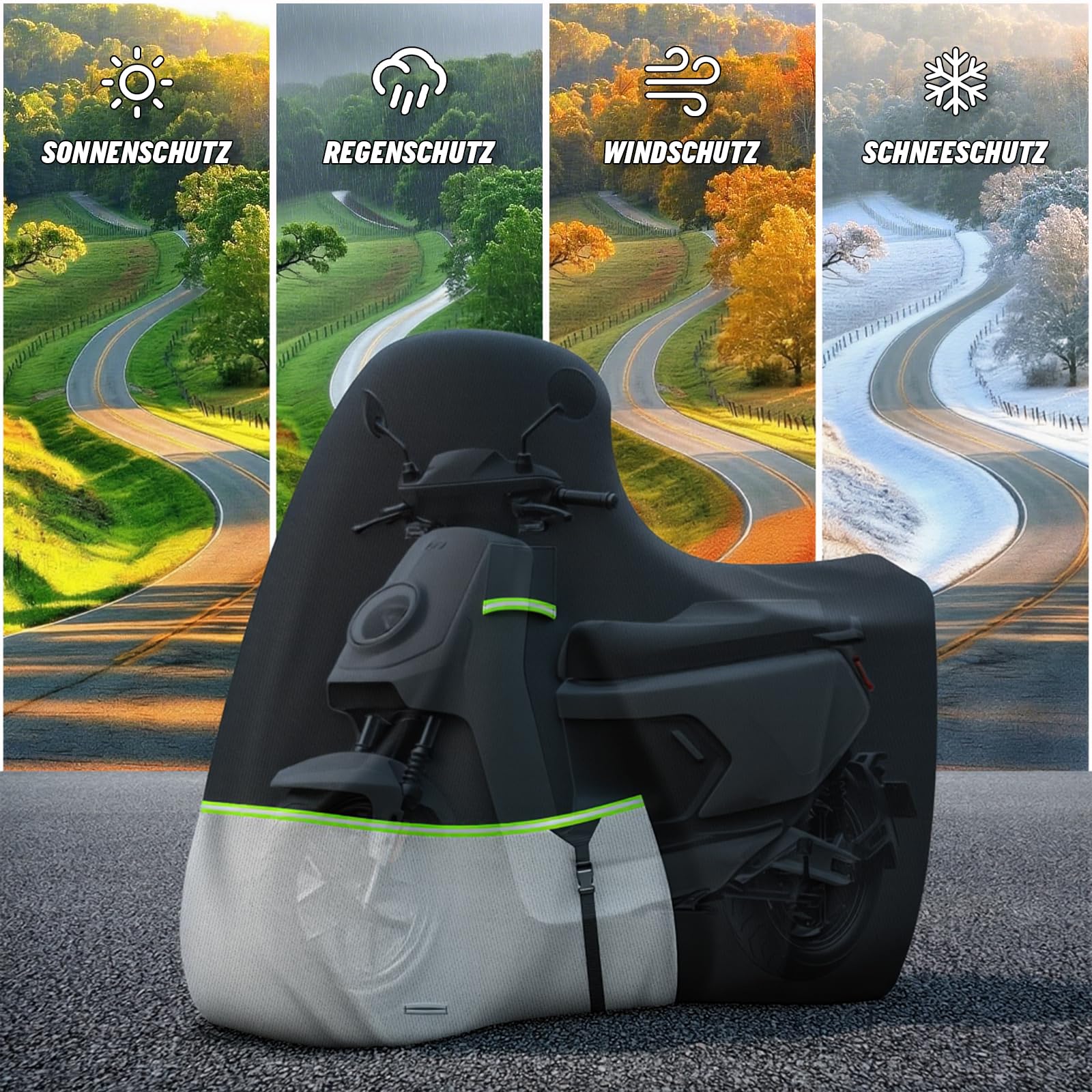 Zewnętrzny pokrowiec na motocykl Piaggio Ves-pa GTS/GTV GT60/300/250/200/125 (bez bagażnika), tkanina Oxford 420D, wodoszczelny pokrowiec na motocykl do GTS Super/Supersport (bez bagażnika)