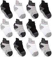 Vista 123 de Zaples - Calcetines altos hasta el tobillo para bebé con base antideslizante, unisex
