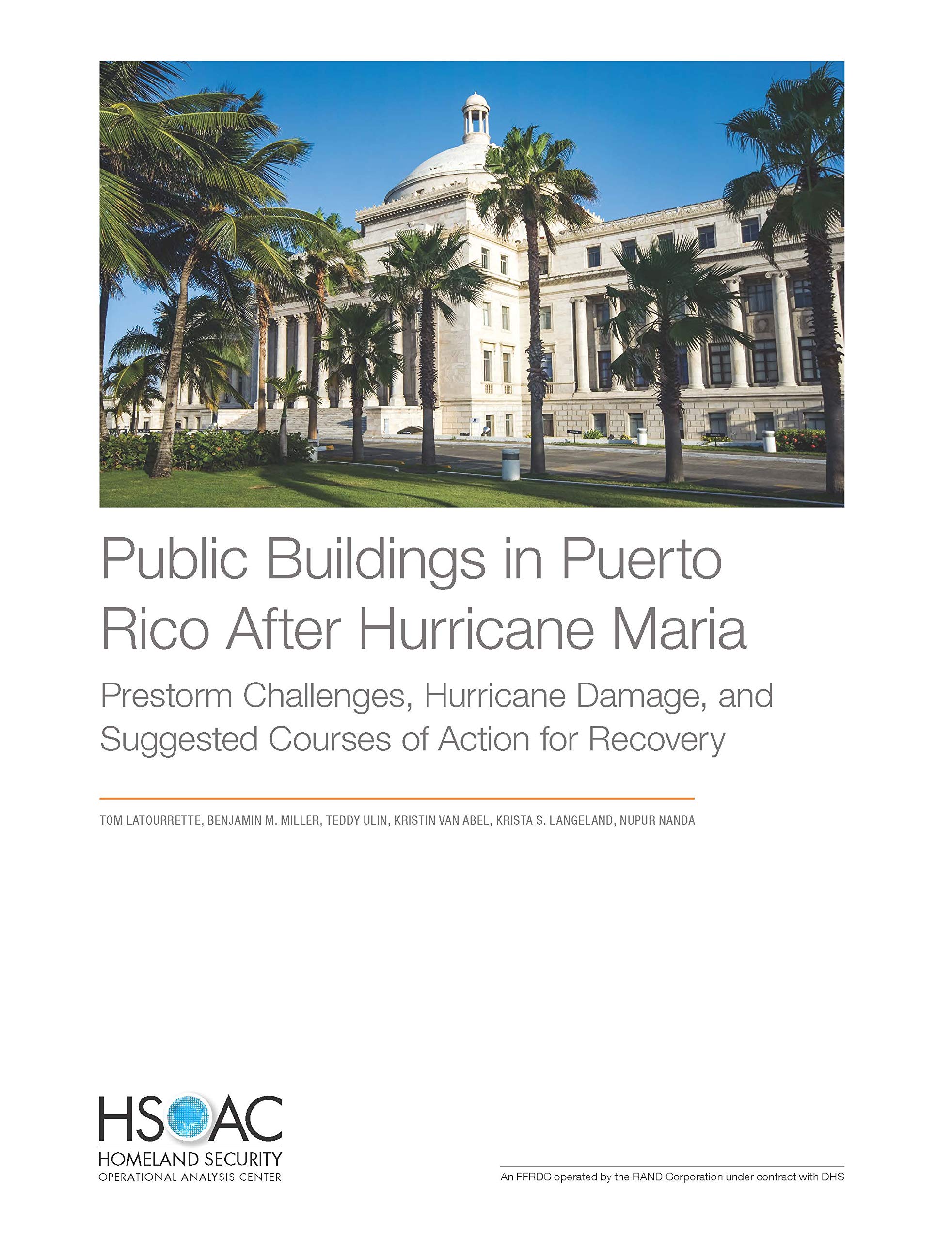 Public Buildings in Puerto Rico After Hurricane Ma: Prestorm Challenges, Hurricane Damage, and Suggest