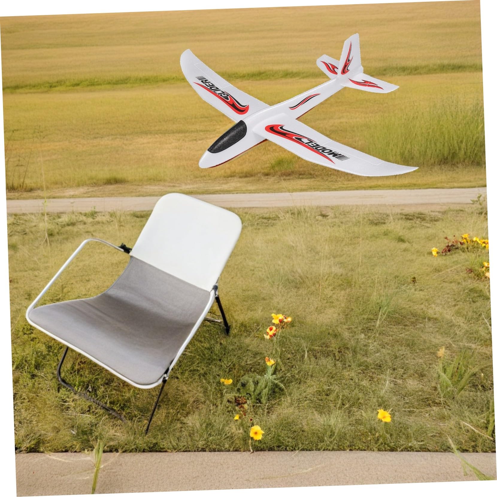 PATKAW Avión Lanzable de Espuma Epp 99cm 2 Piezas para Niños