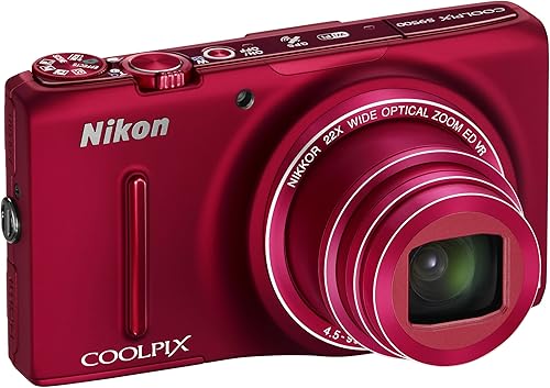 Miniatura 2 de Nikon COOLPIX S9500 Cámara digital Wi-Fi con zoom 22x y GPS (rojo) (Modelo antiguo)