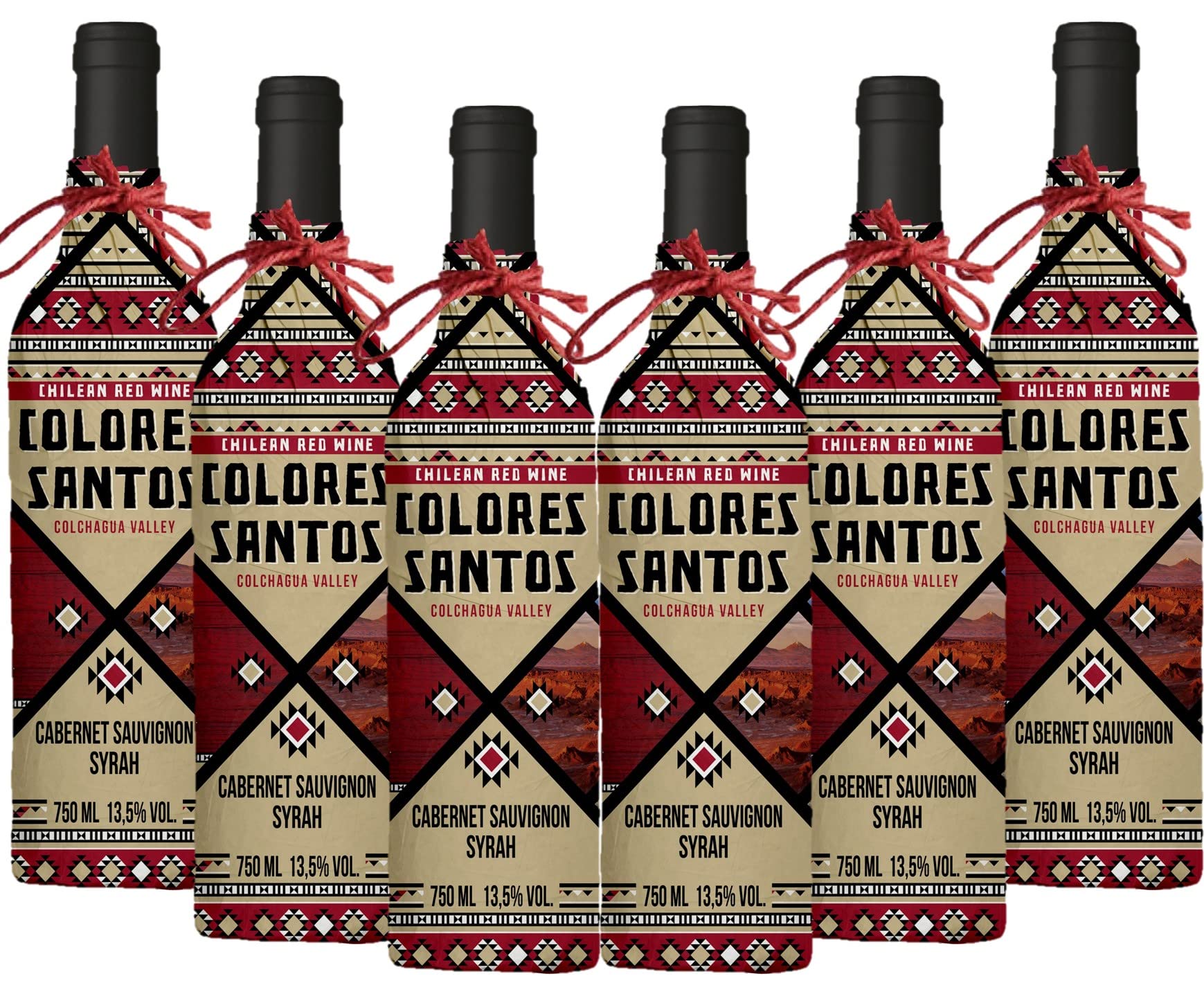 Colores Santos - Vin rouge du Chili - Vallée Colchagua - Cabernet Sauvignon, Syrah (6 x 0,75 L)