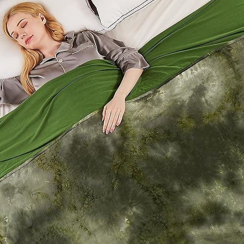 Miniatura 13 de Topcee Manta refrescante para durmientes acalorados, absorbe el calor para mantener el cuerpo fresco para los sudores nocturnos, 100% fibra fresca