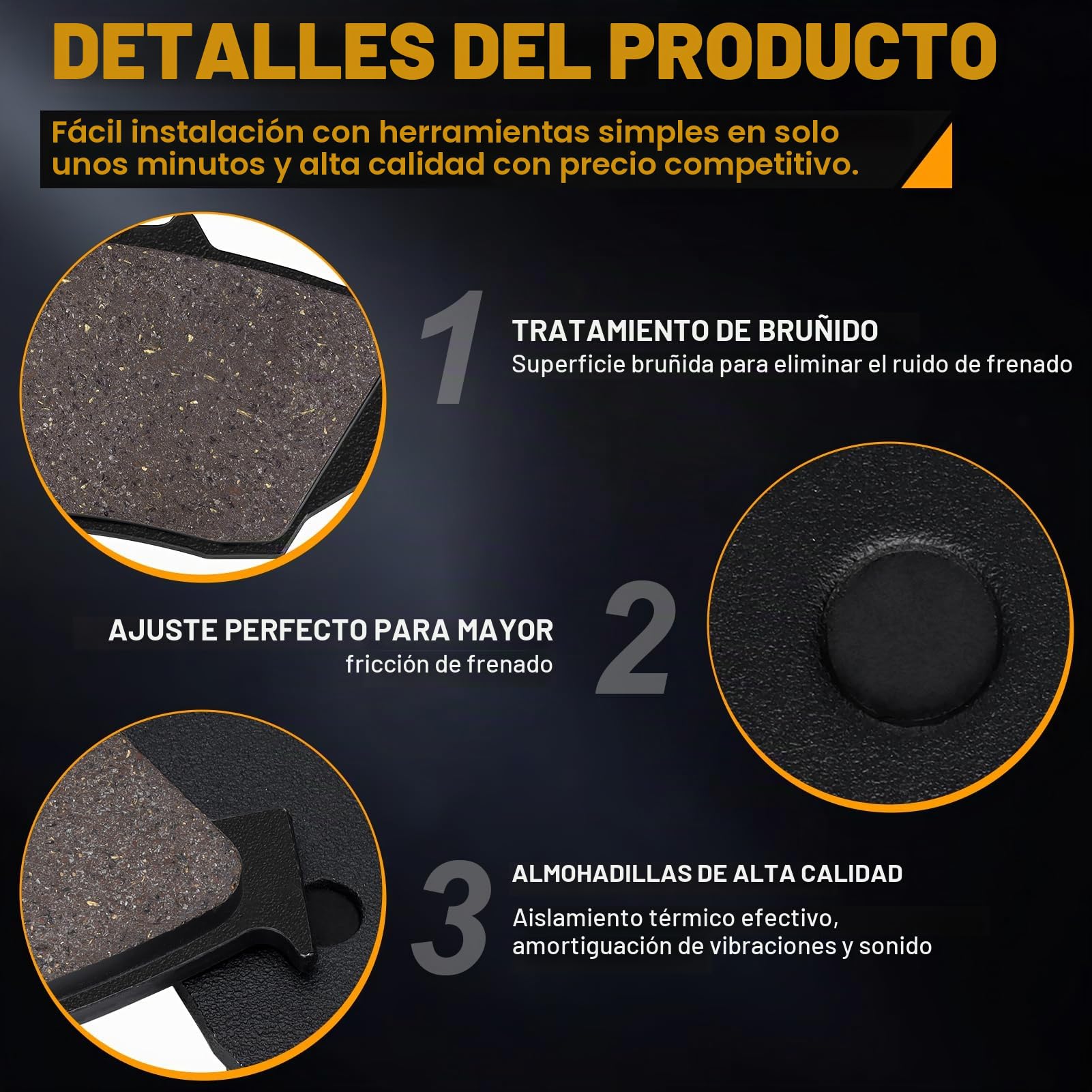 Pastillas de Freno Delanteras y Traseras para YAMAHA YZ 125 WR 250 F 2003-2013 WR250 R 2008-2019 YZ 250 YZ250 F WR 450 F 2003-2015 para GAS-GAS EC 125/200/250/300 2009-2015