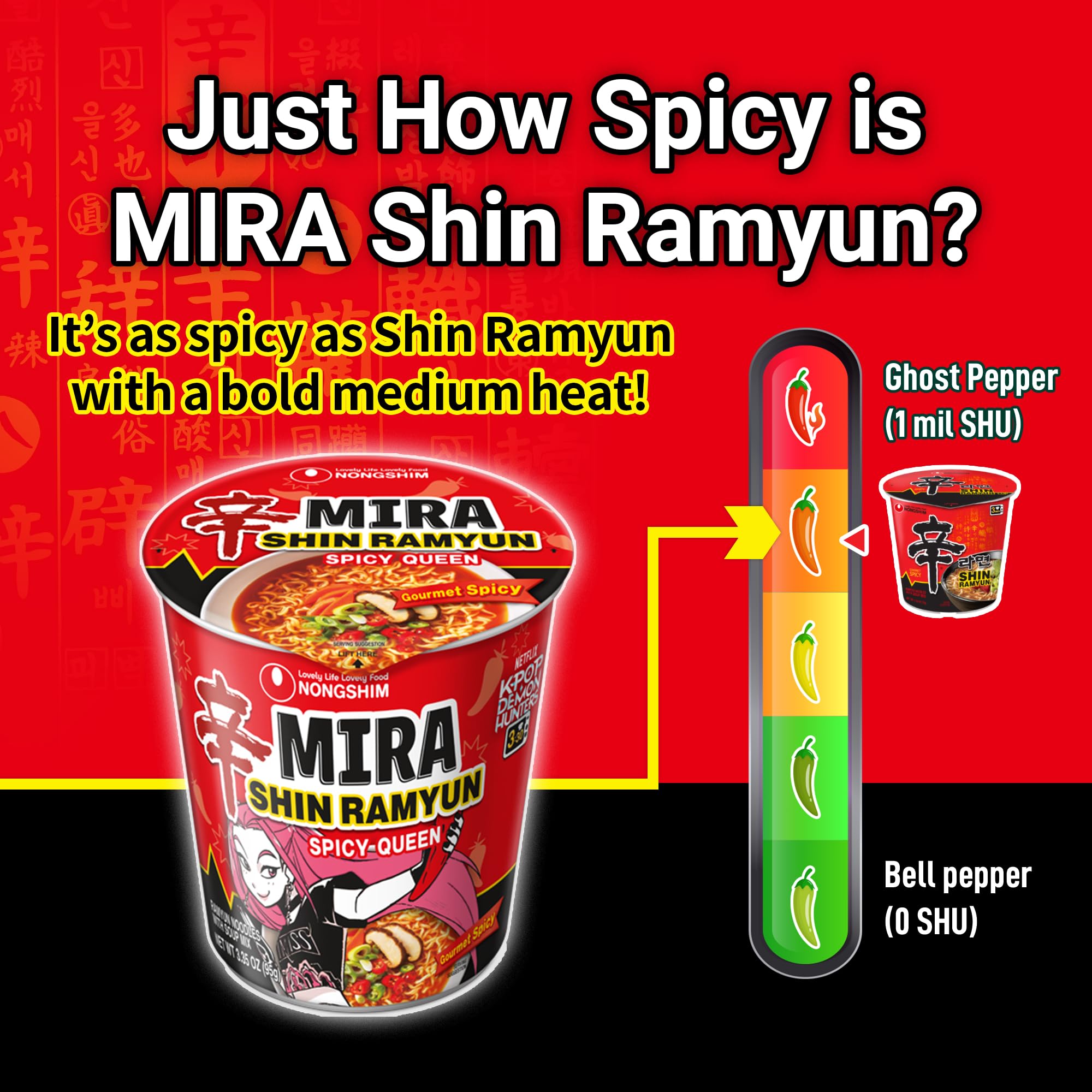 Amazon.com: Nongshim Shin Ramyun Spicy Queen, Instant Noodle Cup