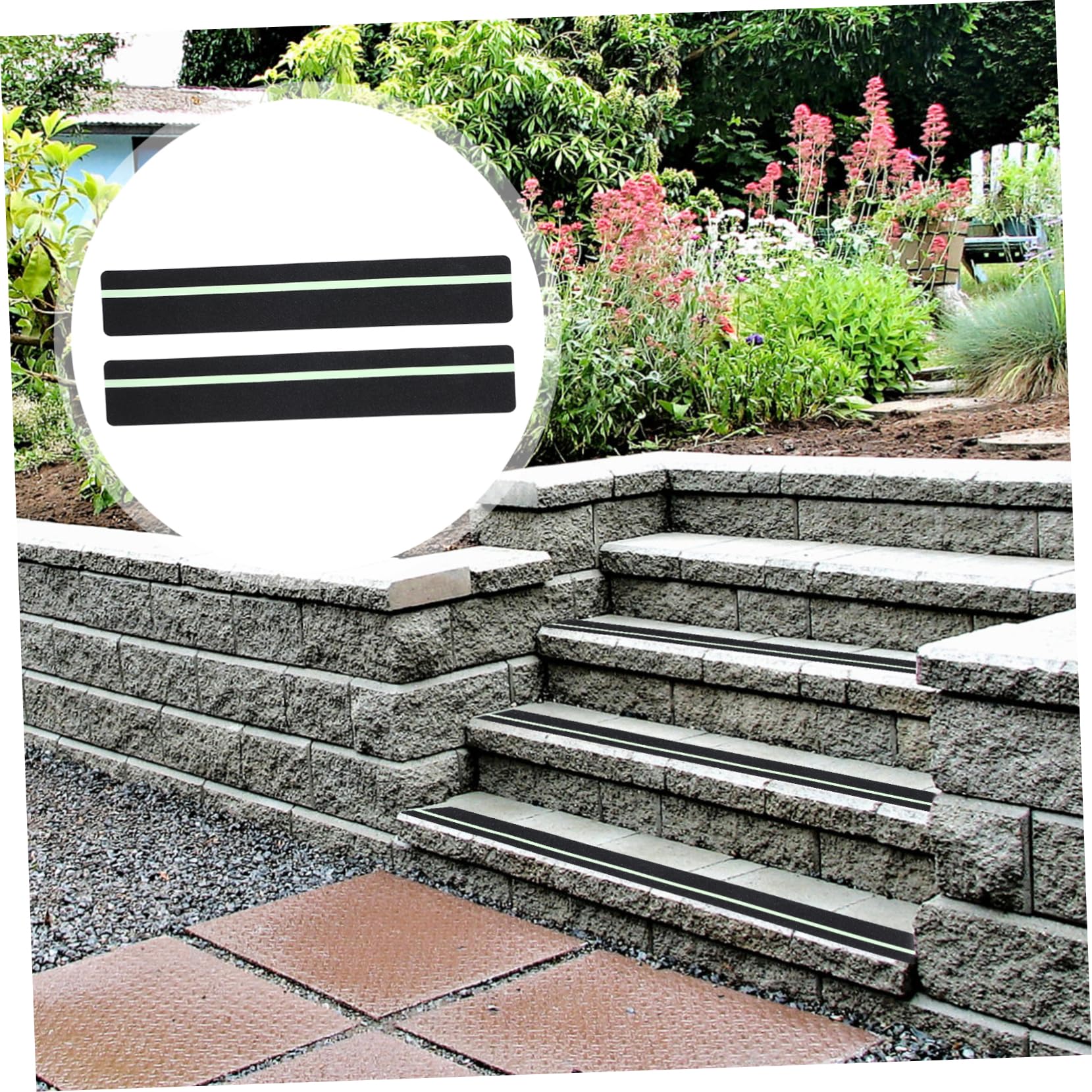 PRETYZOOM 12 Piezas Peldaños De Escalera Antideslizantes Para Exteriores De Peldaños De Madera Para Terrazas Para Escaleras Protección Viento Lluvia