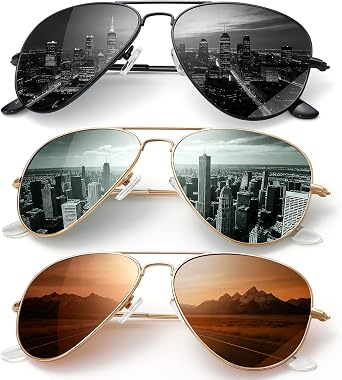 Classic Aviator Sunglasses for Men Womens Polarized UV Protection Driving Sunglasses