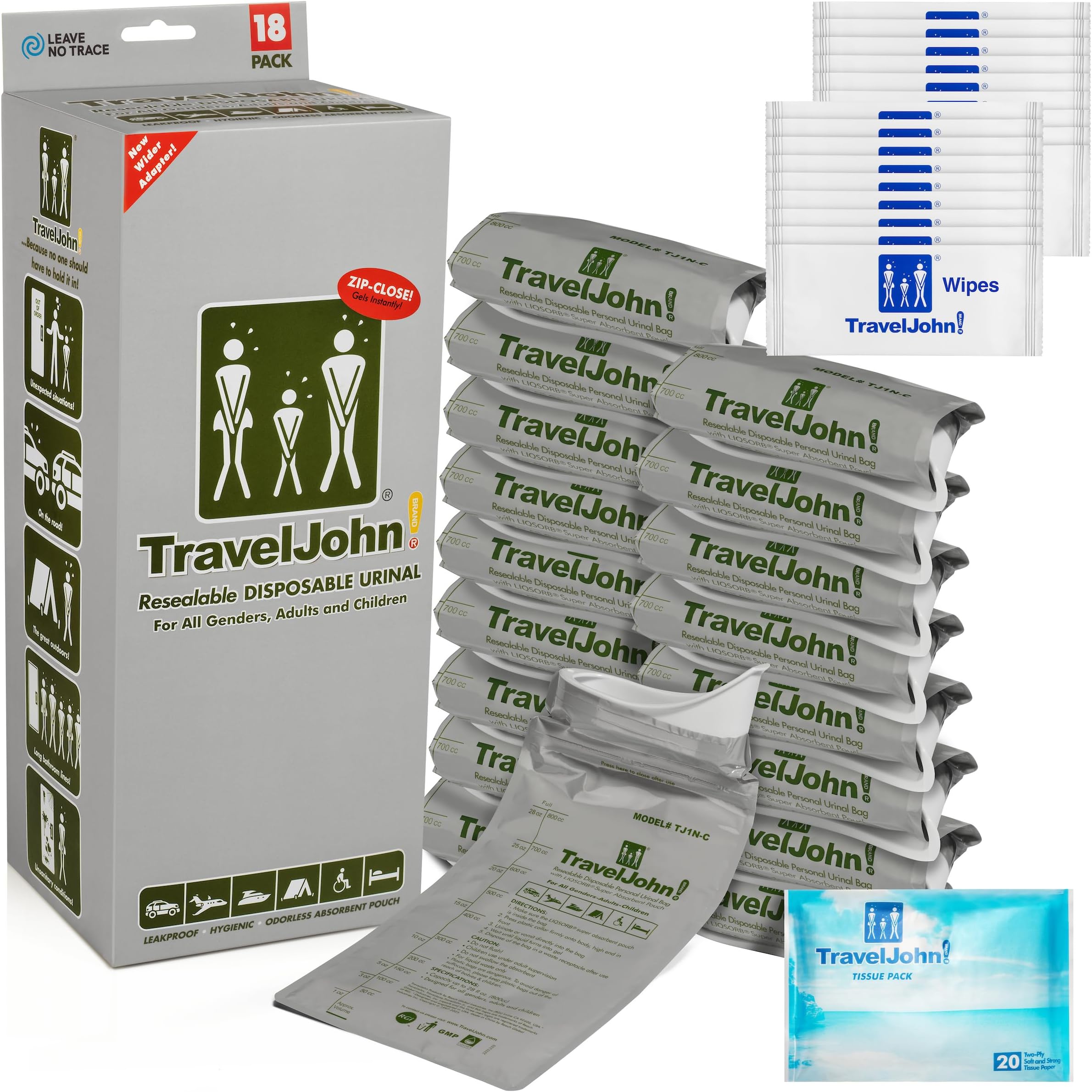 Resealable Disposable Urinal Bags – (TJ1N-C)