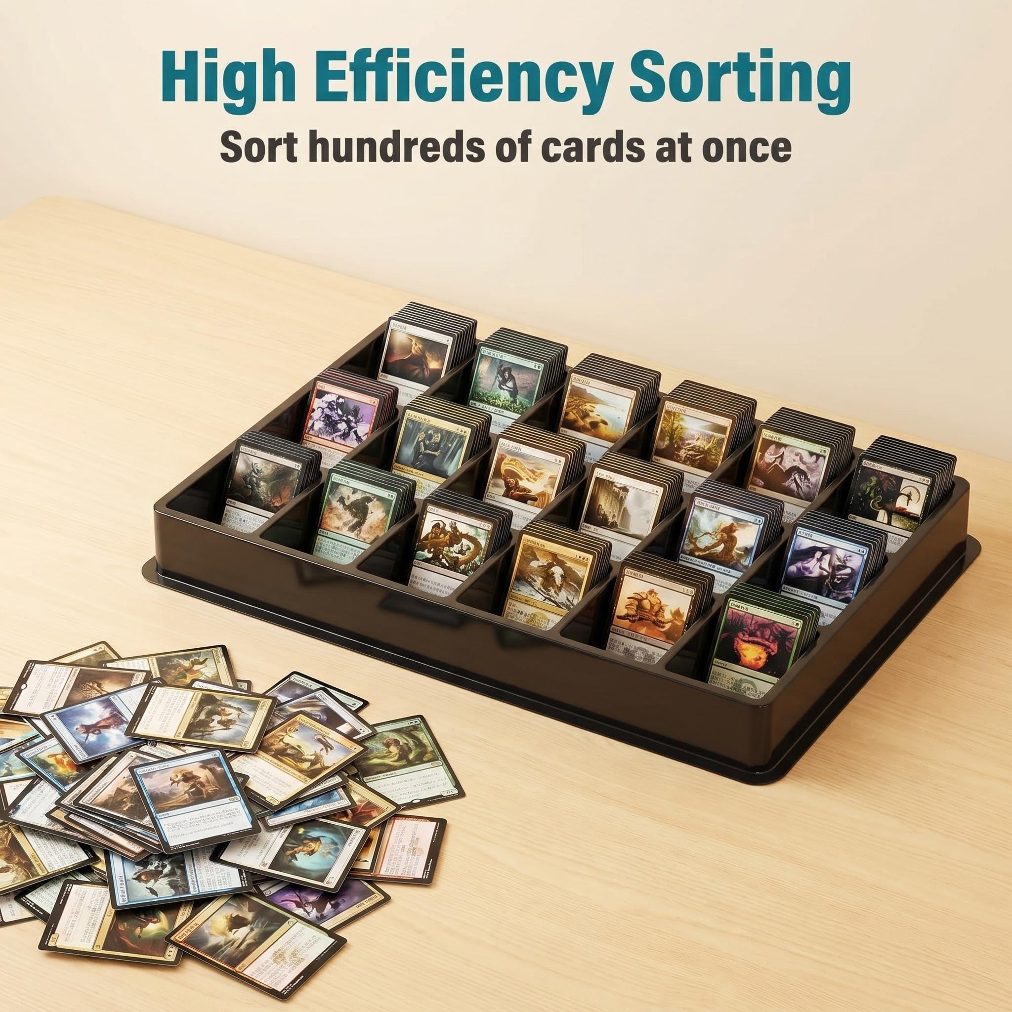 sorting mtg cards Amazon.com: Coolbyl Card Sorting Tray 5ct – 18 Compartment Each, Stackable  Trading Card Organizer for TCG, Durable Card Storage Sorter for Sports MTG  Cards : Toys & Games