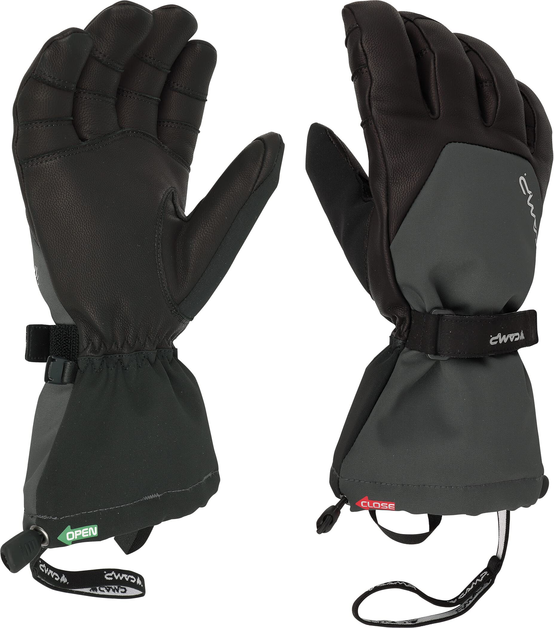 CAMP Geko Ice EVO Eiskletterhandschuhe, Black-Grey, M
