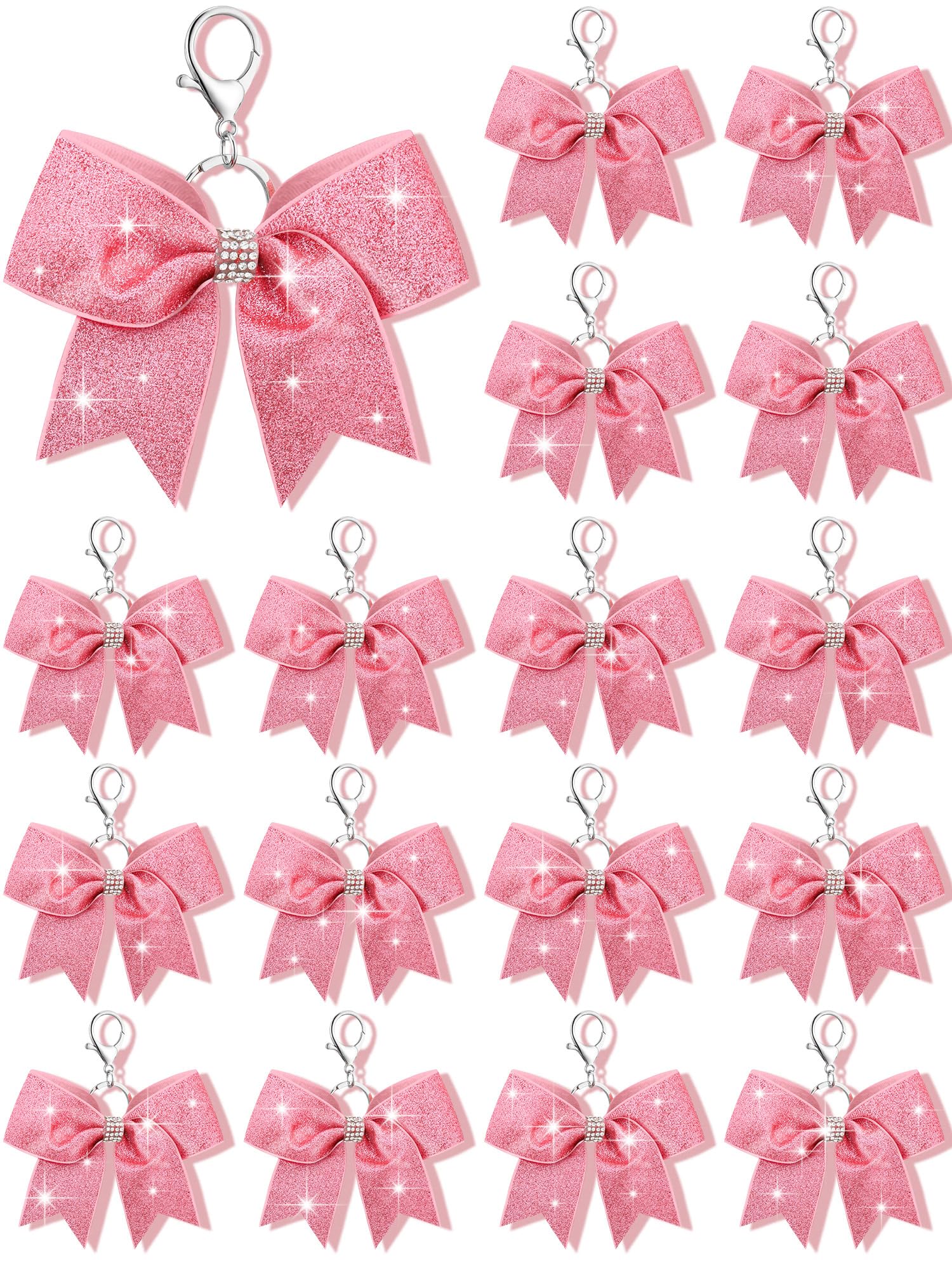 Tondiamo Cheer Bow Keychain Bulk Rhinestone