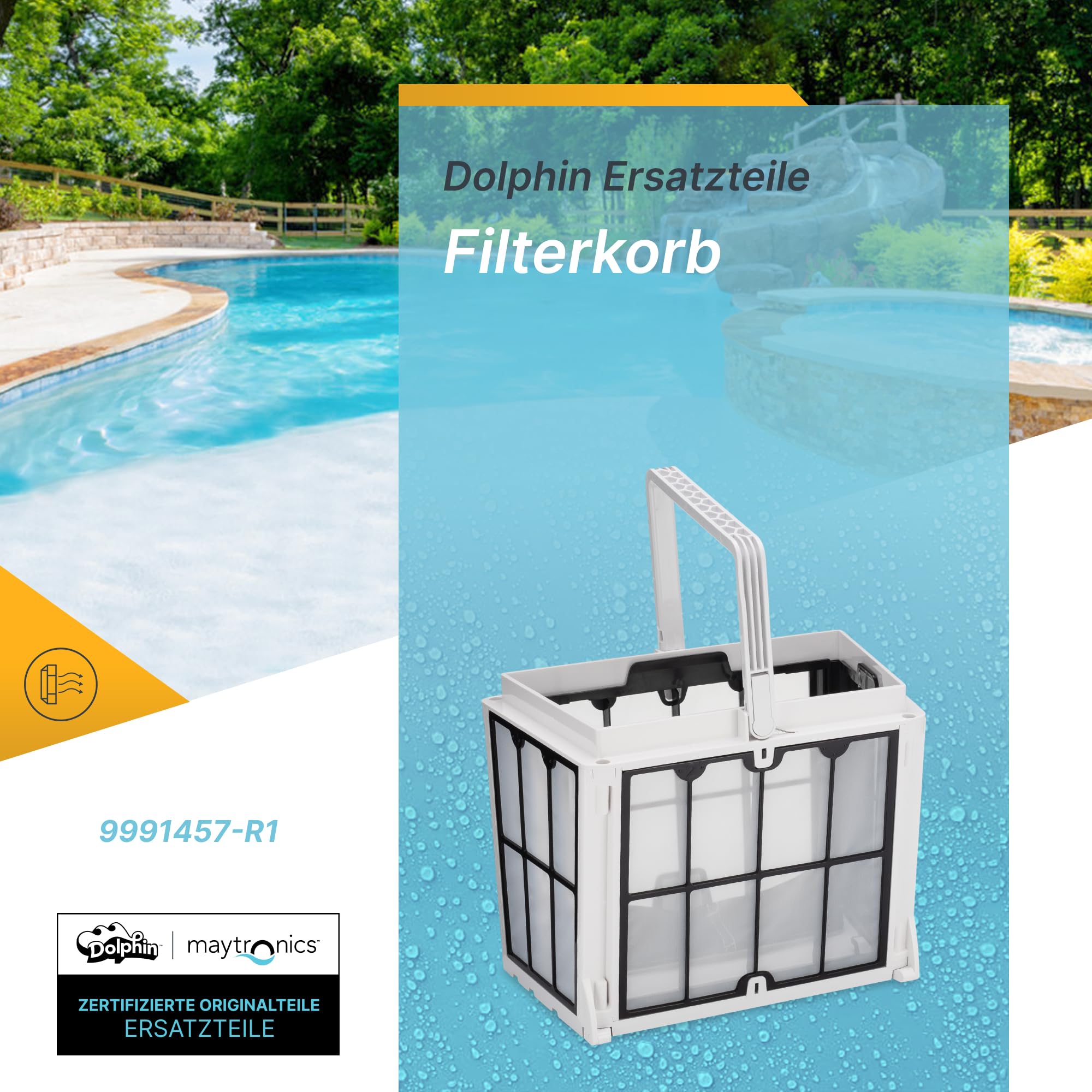 Dolphin Original-Ersatzteil - Filterkorb - Teilenummer 9991457-R1