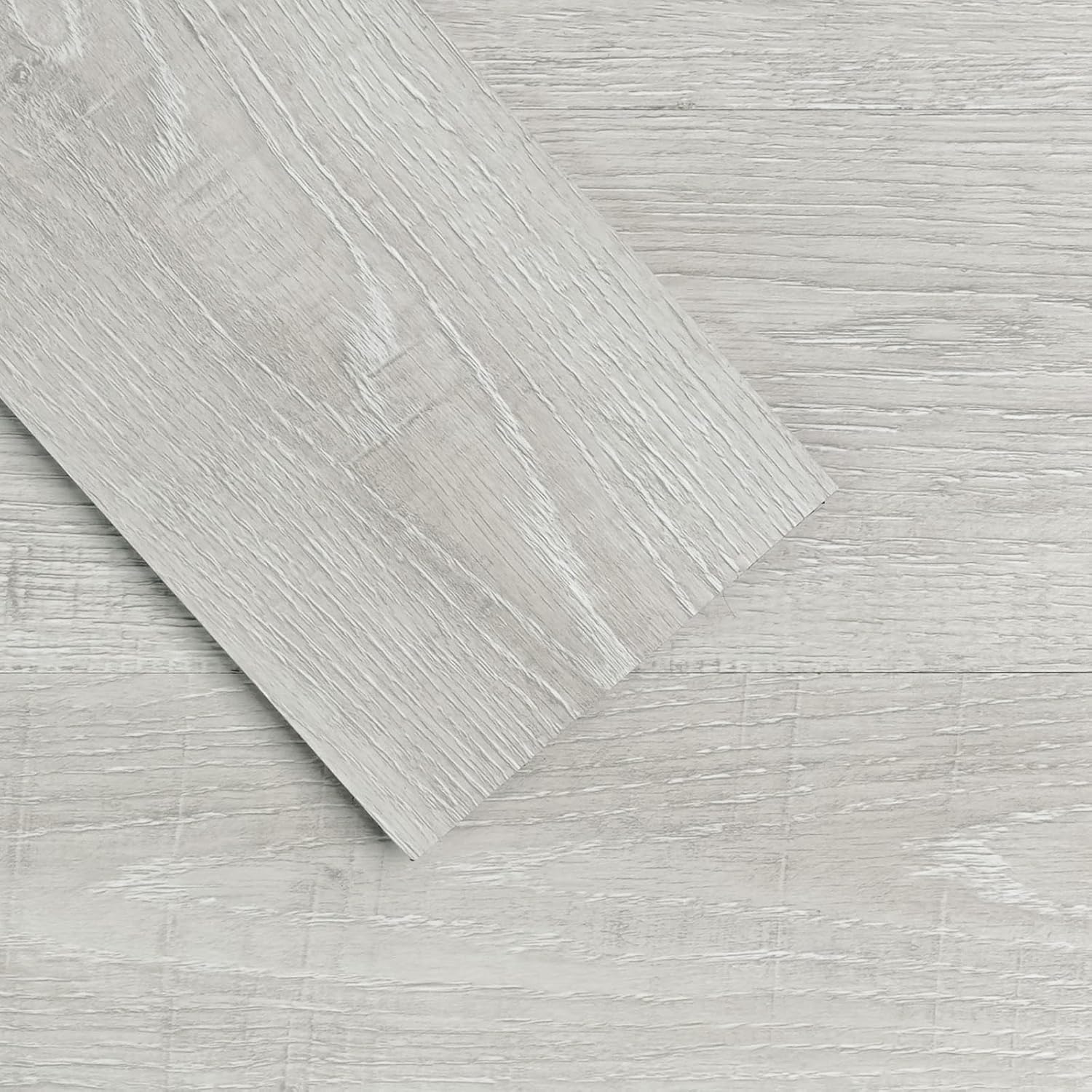 MULGREAT Peel and Stick Floor Tile, 54 Sq.Ft Self Adhesive Vinyl Flooring Plank, 36 Pieces Waterproof Heavy Duty Wood Grain Tiles, 36"x6" DIY Planks for Bedroom Kitchen Apartment Bathroom White 36×6 inches Tea White 36