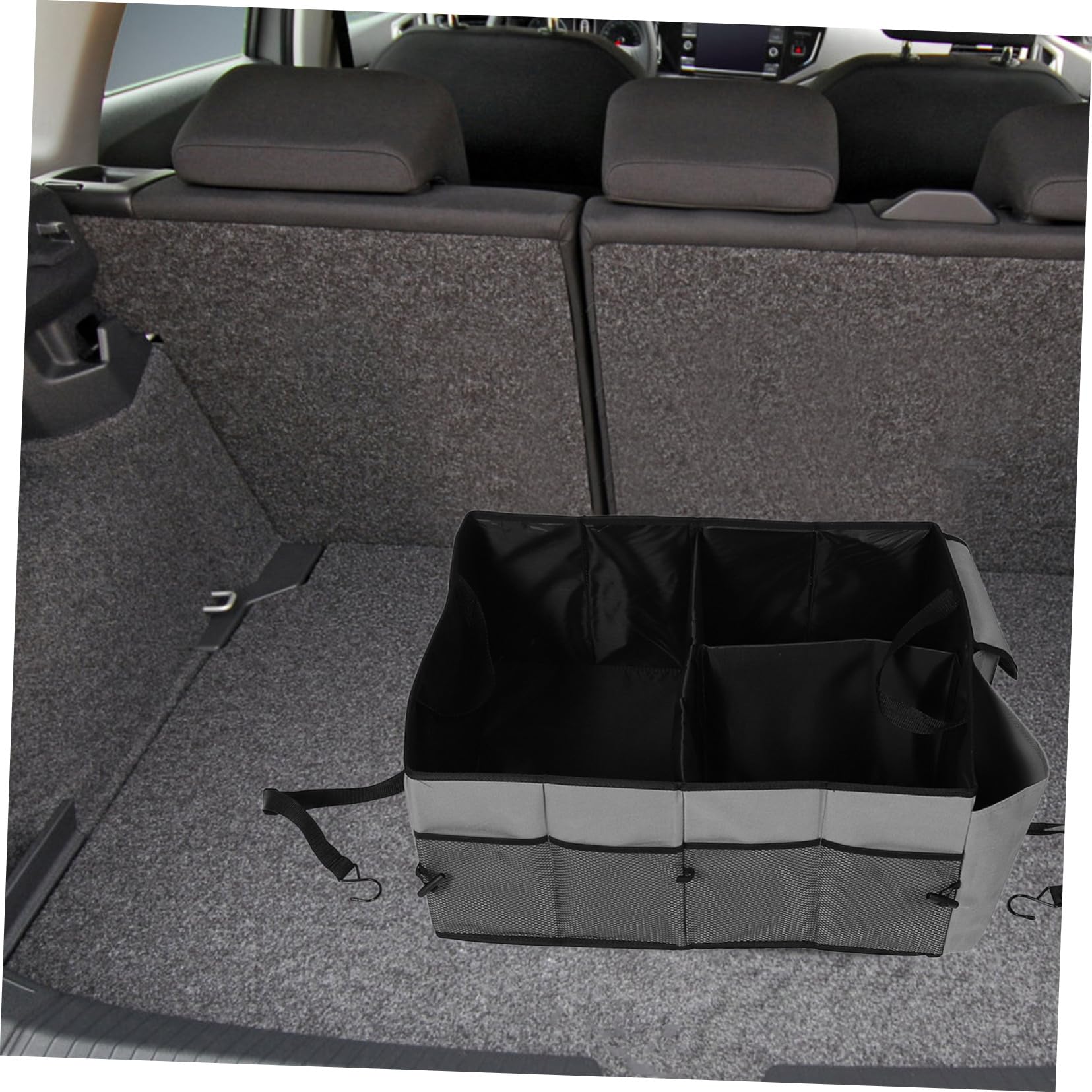 UKCOCO Organizer Per Bagagliaio Auto Pieghevole Organizer Multiscomparto Per Suv Realizzato in Poliestere Resistente e Facile Da Pulire Per Spesa o Attrezzatura Sportiva