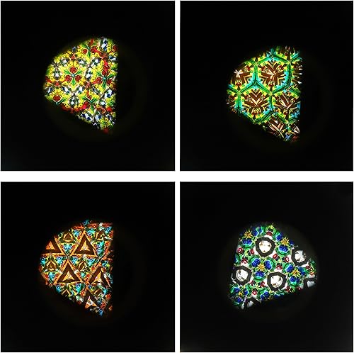 Miniatura 3 de Caleidoscopio de latón hecho a mano, diseño antiguo vintage, lente de espejo 3D, para niños y adultos, patrones fascinantes, infinitas ocasiones de