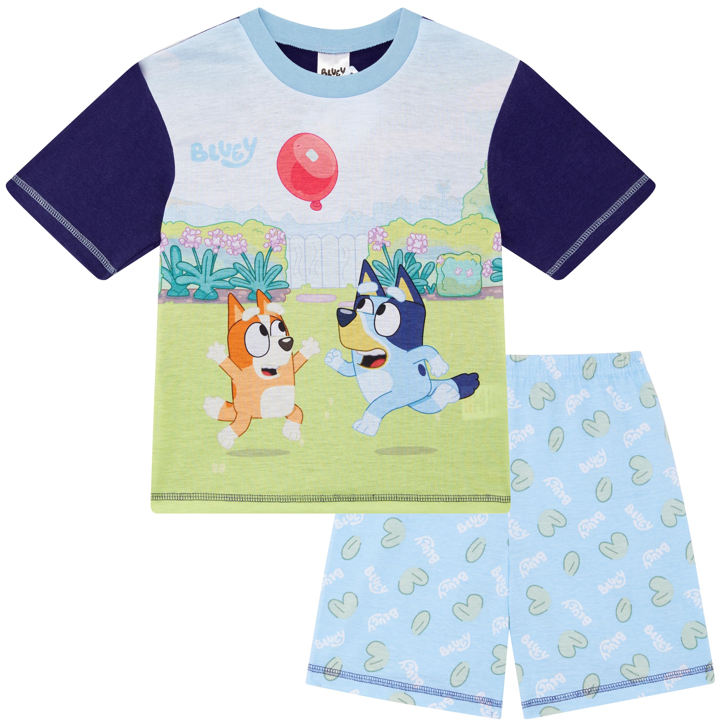 Bluey Boys Blue Y Short Pyjamas Age 4-5 Years