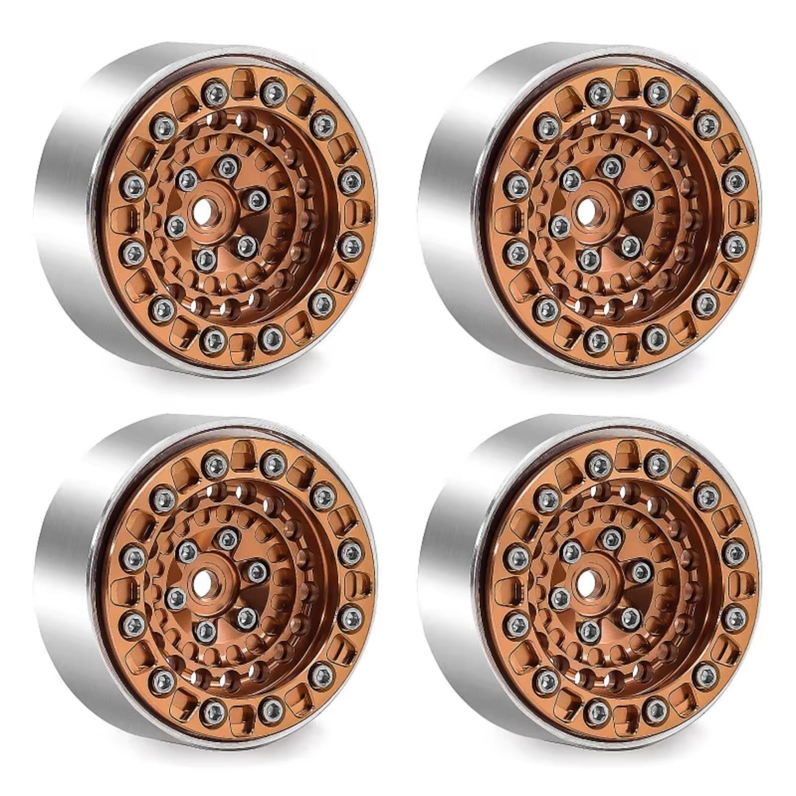 1.3 Alaun Beadlocks Für TRX4M Für SCX24 Für FCX24 1/18 1/24 Teile Teile | RC-Car-Upgrade-Teile Aluminiumfelgen leichtgängiger Drehung fester Befestigung für stabiles Kriechen