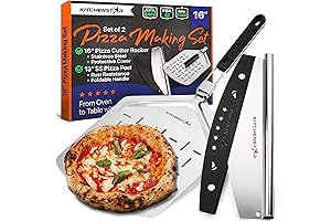 Ultimate Pizza Making Kit: 16” Spatula and Cutter