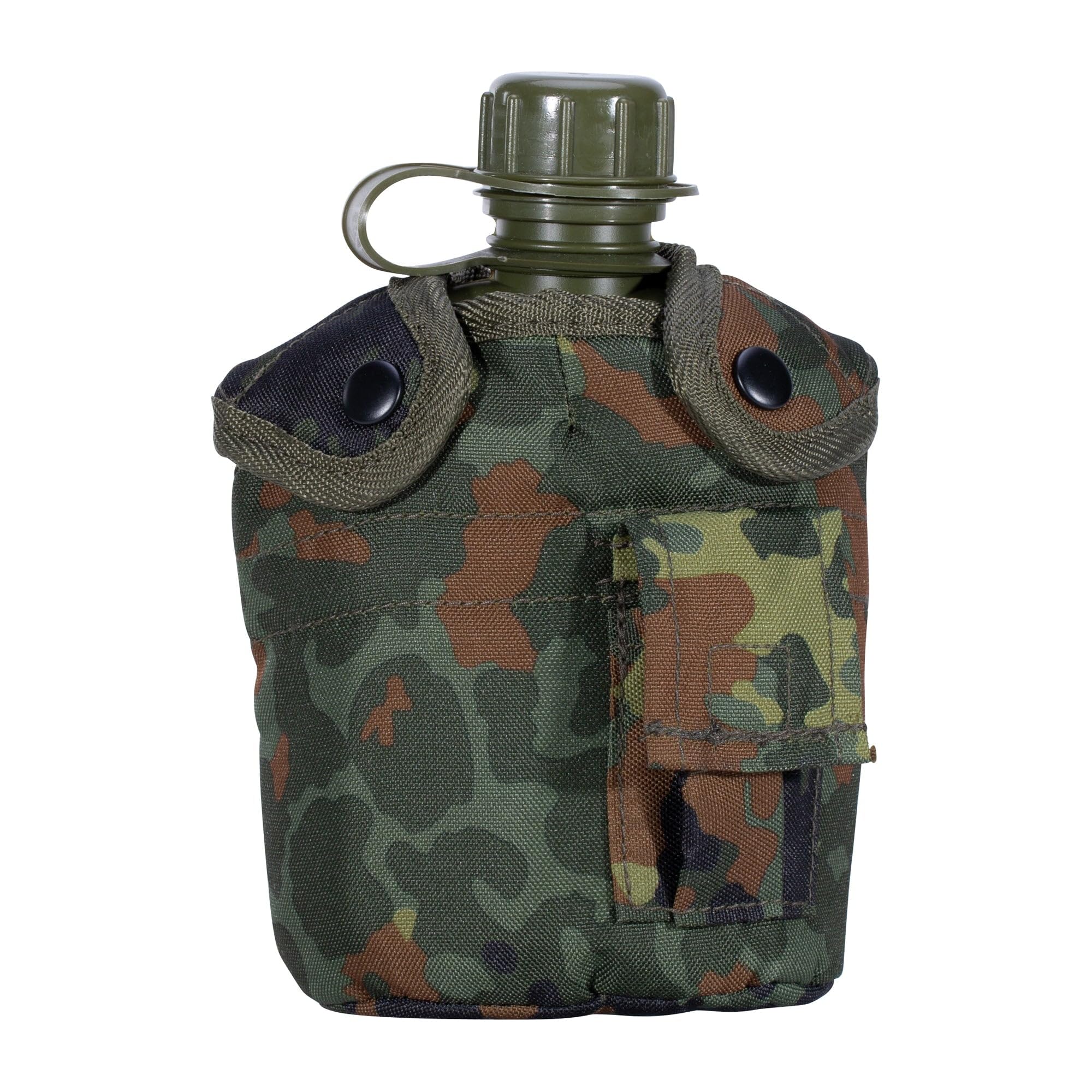Mil-Tec Gourde militaire US avec housse Camouflage