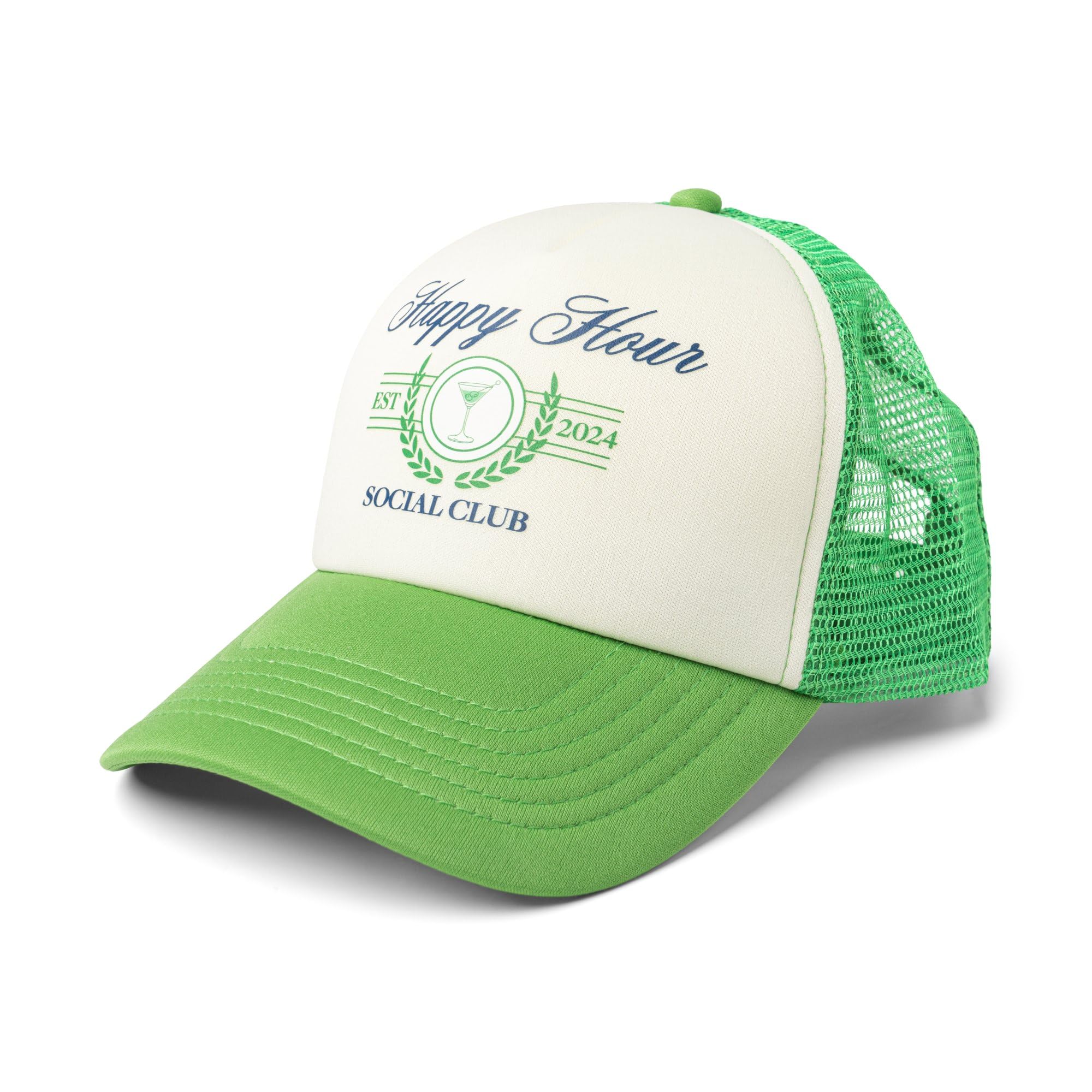 PACIFIC BRIM Women's and Men's Adjustable Cap Mesh Side Panels Trucker Hat