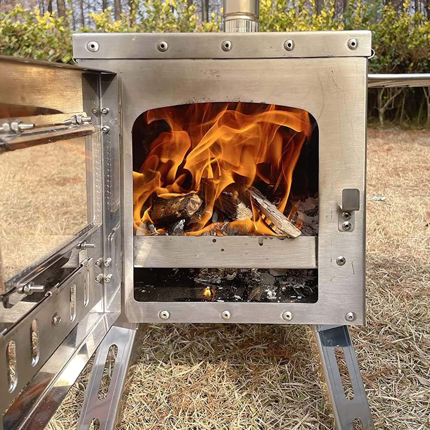 アンティーク 真鍮 ファイヤーツールセット 薪ストーブ 暖炉 ブラス