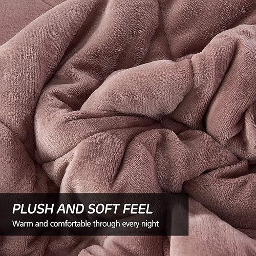 Miniatura 4 de Manta de lana JML, manta de Sherpa de 3 piezas, muy suave, cálida, estilo coreano, reversible, manta de borrego para el invierno estampada