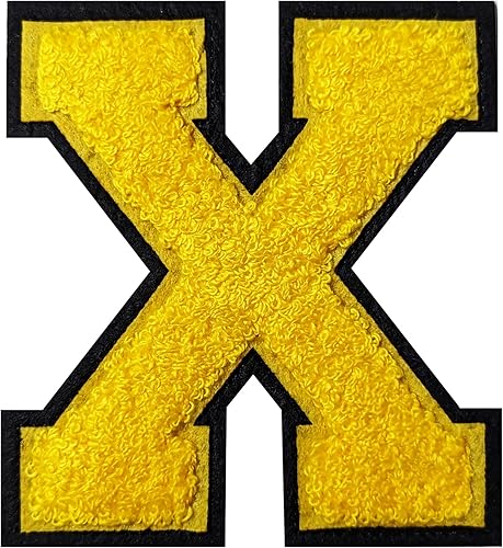 Miniatura 28 de 2 parches de letras de felpilla termo-adhesivas de 4.5 pulgadas, parches de letras universitarias con puntada de felpilla roja/blanca para ropa (H)