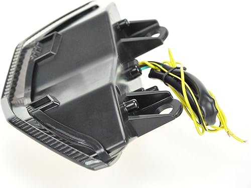 Miniatura 7 de Luces traseras LED para motocicleta con lente ahumada, luz trasera de freno con indicadores de luz de señal de giro integrados para Kawasaki