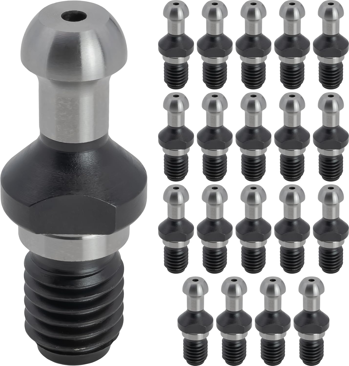 20 pcs ISO 30 Taper Pull Stud Retention Knobs, for HSD Spindle, 12mm Head Diameter, 24mm Projection