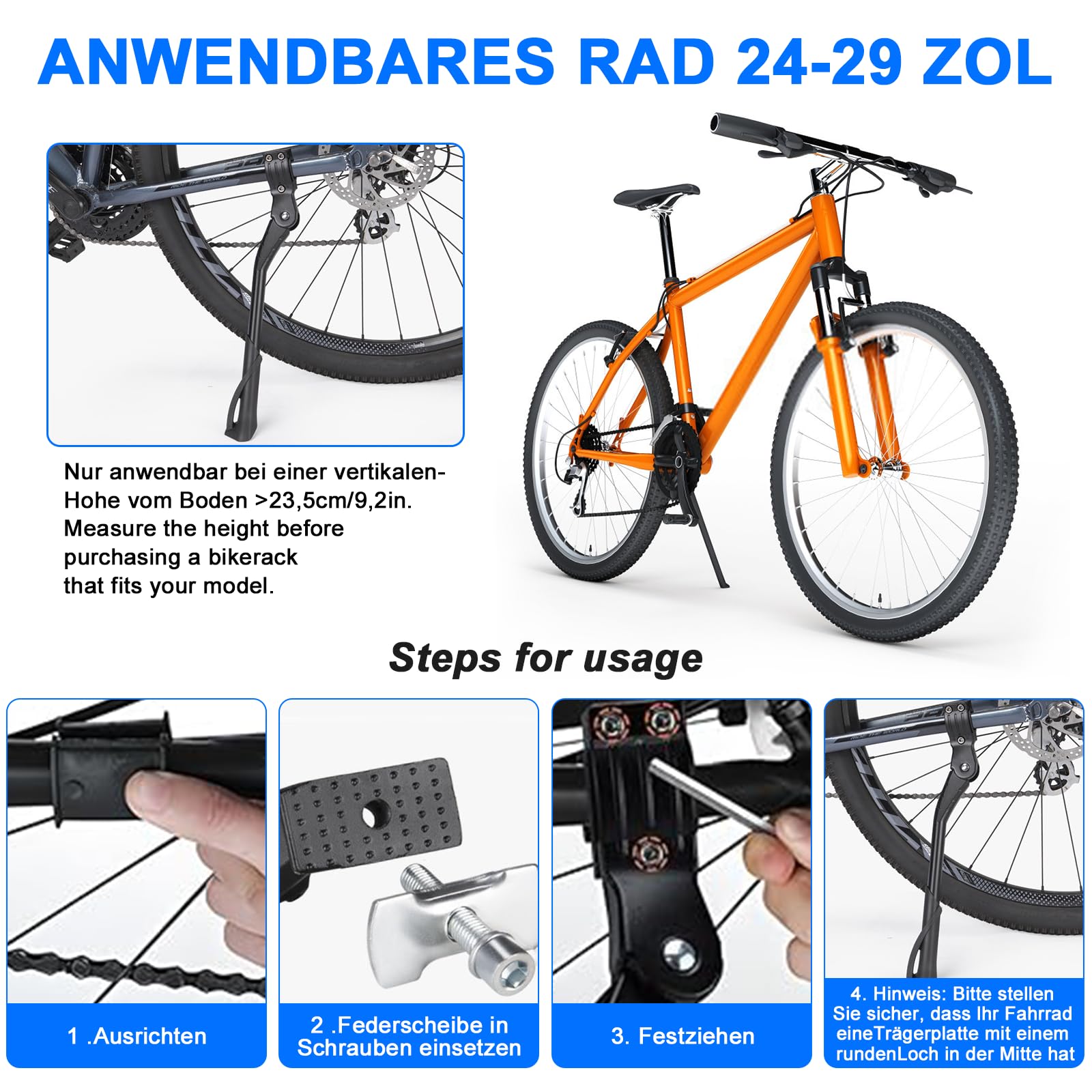 Supporto Per Mtb E City Bike Supporto Bici MyBESTbike Regolabile