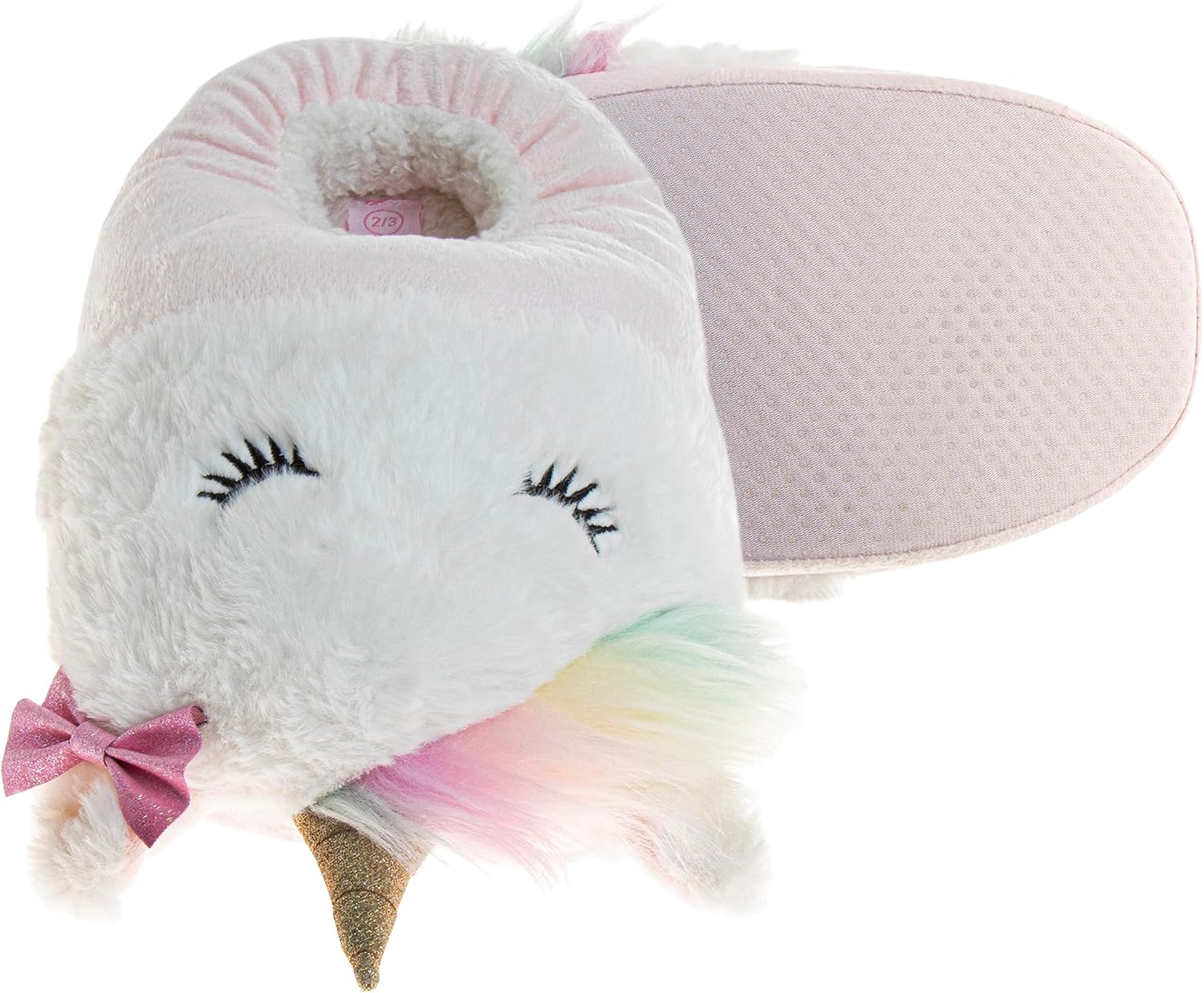 Josmo Kids Girl Slippers Animated Cartoon House Shoes - Lightweight Plush Warm Comfort Soft Aline (sizes: 9-10 toddler / 11-13 Little Kid / 1-5 Big Kid) - Image 5