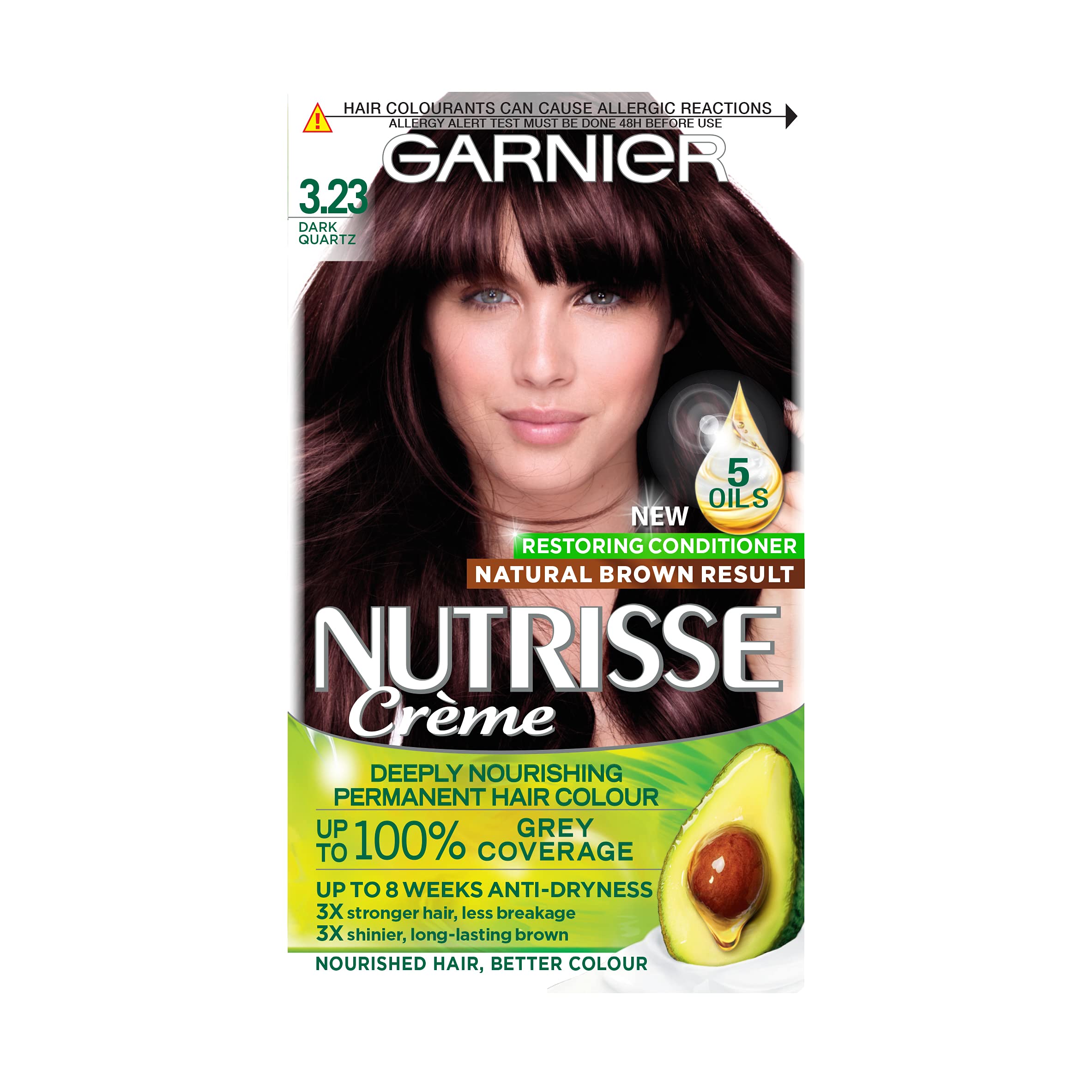Buy Garnier sse Brown Hair Dye Permanent, Up to 100 Percent Grey Hair