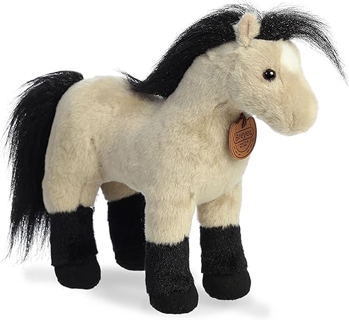 Miniatura 3 de Aurora® Exquisito peluche Breyer® Highland Pony - Detalles realistas - Juego imaginativo - Marrón 11 pulgadas