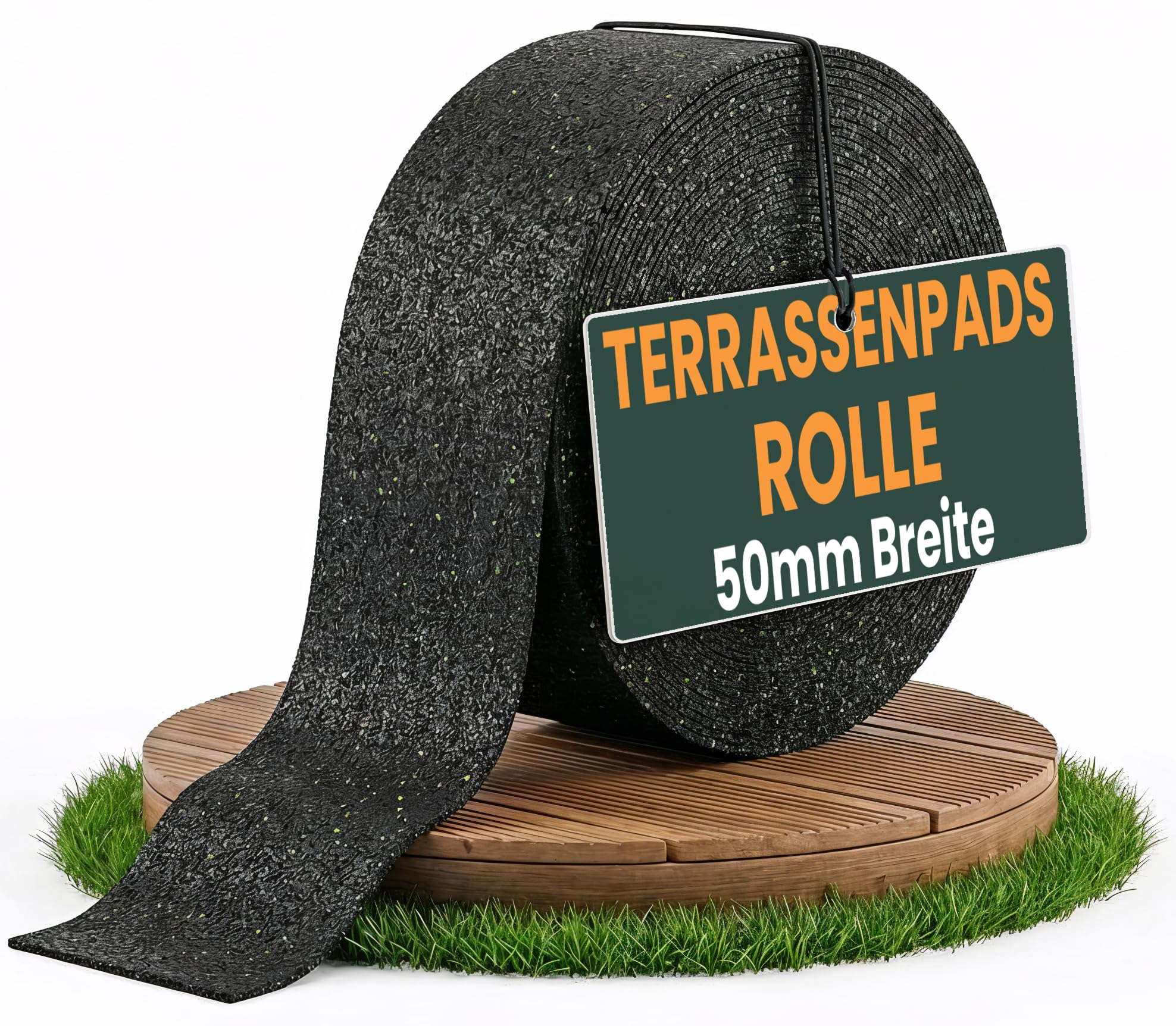 FUX Terrassenpads Rolle 40m x 50mm x 3mm - Bautenschutzmatte