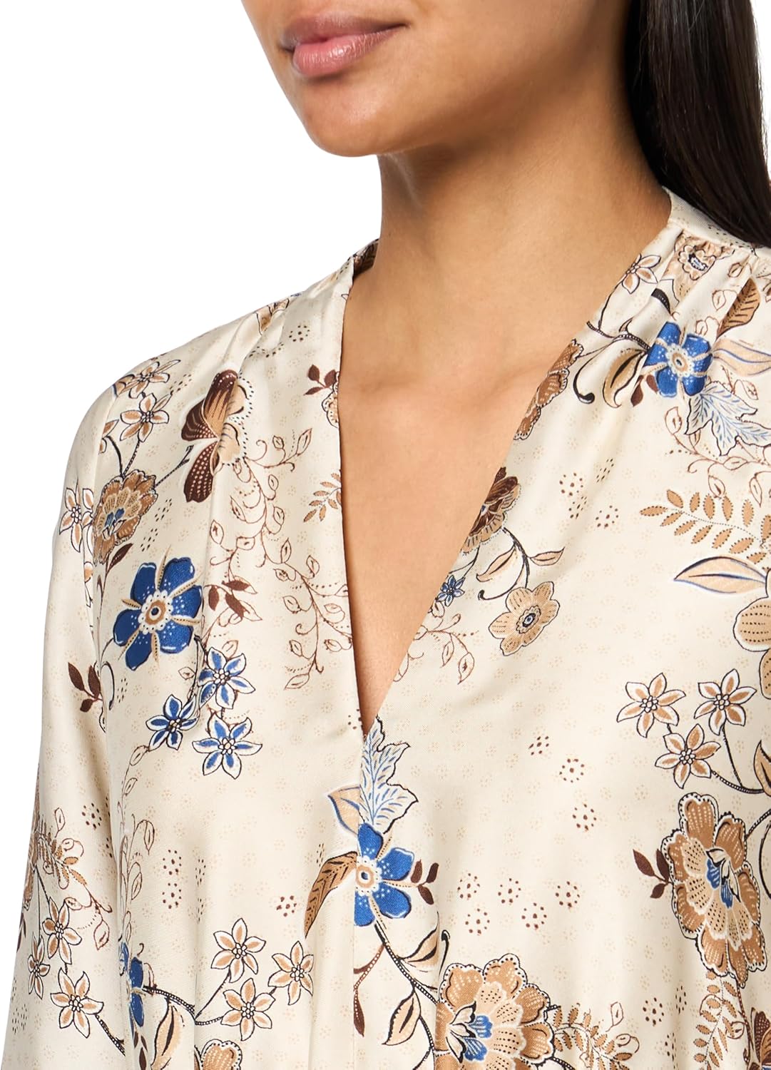 Anne Klein Womens Soft V Neck Tiered Short Dress - Image 3