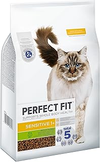 PERFECT FIT Adult Dry Food for Adults, Sensitive Cats from 1 Year - Turkey, 7 kg (1 Bag) product image