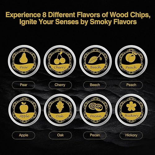 Miniatura 3 de Kit de ahumador de cóctel con antorcha, kit de ahumador de bebida a la antigua, kit de ahumador de whisky, kit de ahumador de bourbon, regalos para