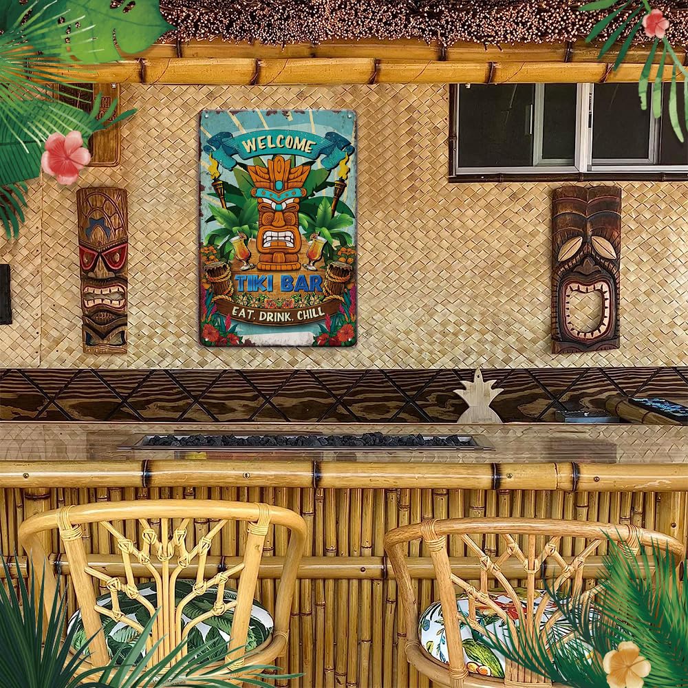 Cartello In Metallo Vintage Per Tiki Bar, Decorazione Da Parete Per Esterni, 30x20 Cm, Con Scritta 'Make A Nice Sunroom', Regalo Divertente