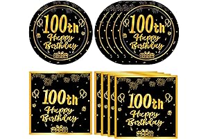 100th Birthday Decorations for Women Men Black Gold Vintage: A Timeless Celebration