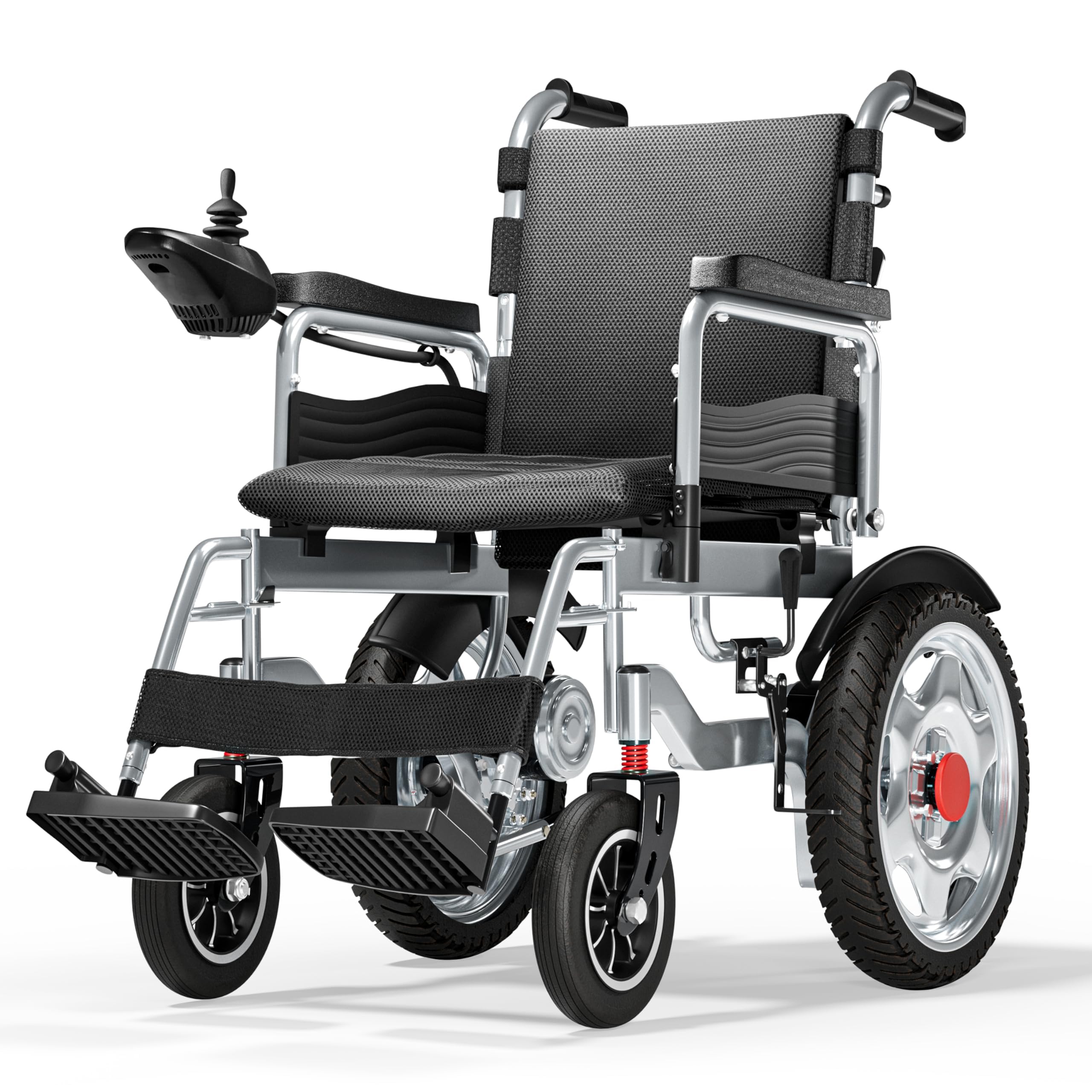 Electric Wheelchairs for Adults, 25+ Miles Long Travel Range, Foldable Motorized Wheelchair, Portable All-TerrainMotorized Wheelchair for The Elderly