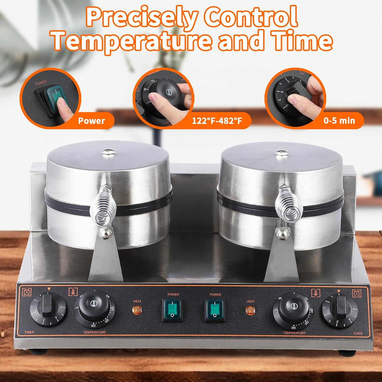 Litake Commercial Waffle Cone Maker