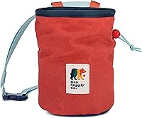 OsoSupplyCo Waxed Canvas Chalk Bag for Climbing & Bouldering: Water-Resistant, Zipper Pocket, Mesh Pouch, Wide Mouth, Adjustable Belt