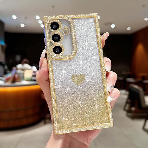 Glitter Case for Samsung Galaxy S25/S24 Sparkly Rhinestone Case