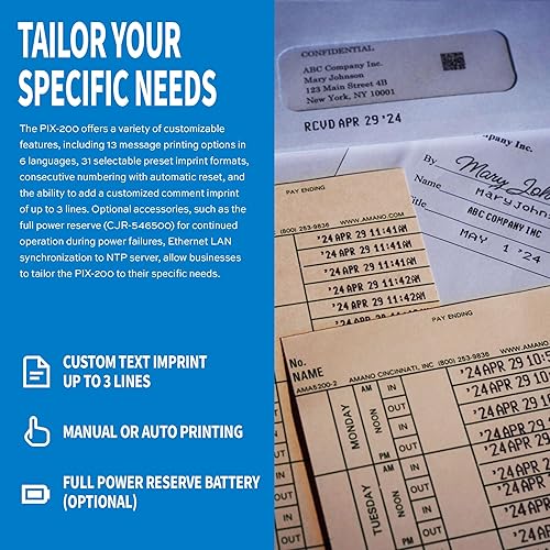 Miniatura 3 de Amano sello de tiempo PIX-200