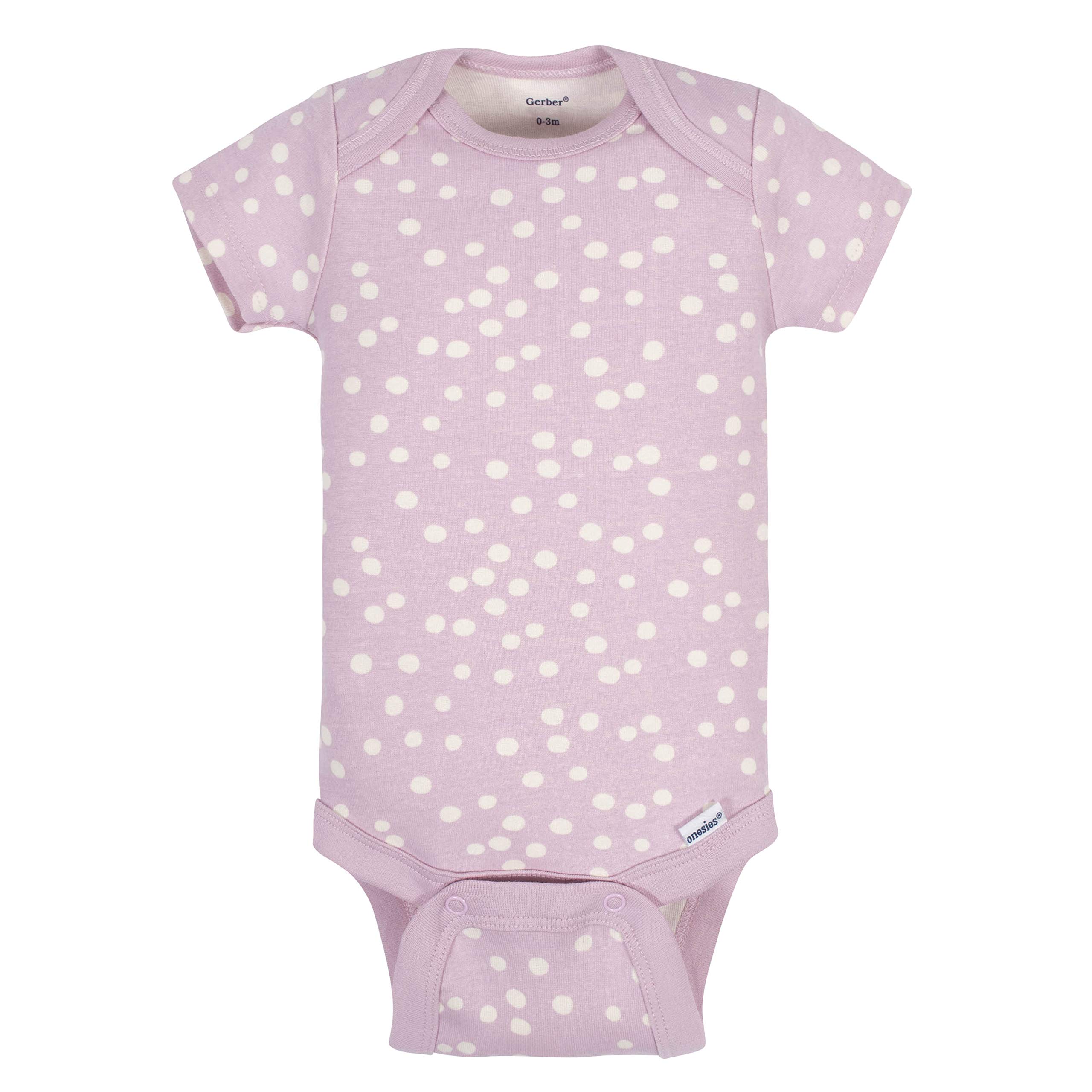 Grow by Gerber Baby-girls - Body de manga corta (5 unidades) - gris - 0-3 meses